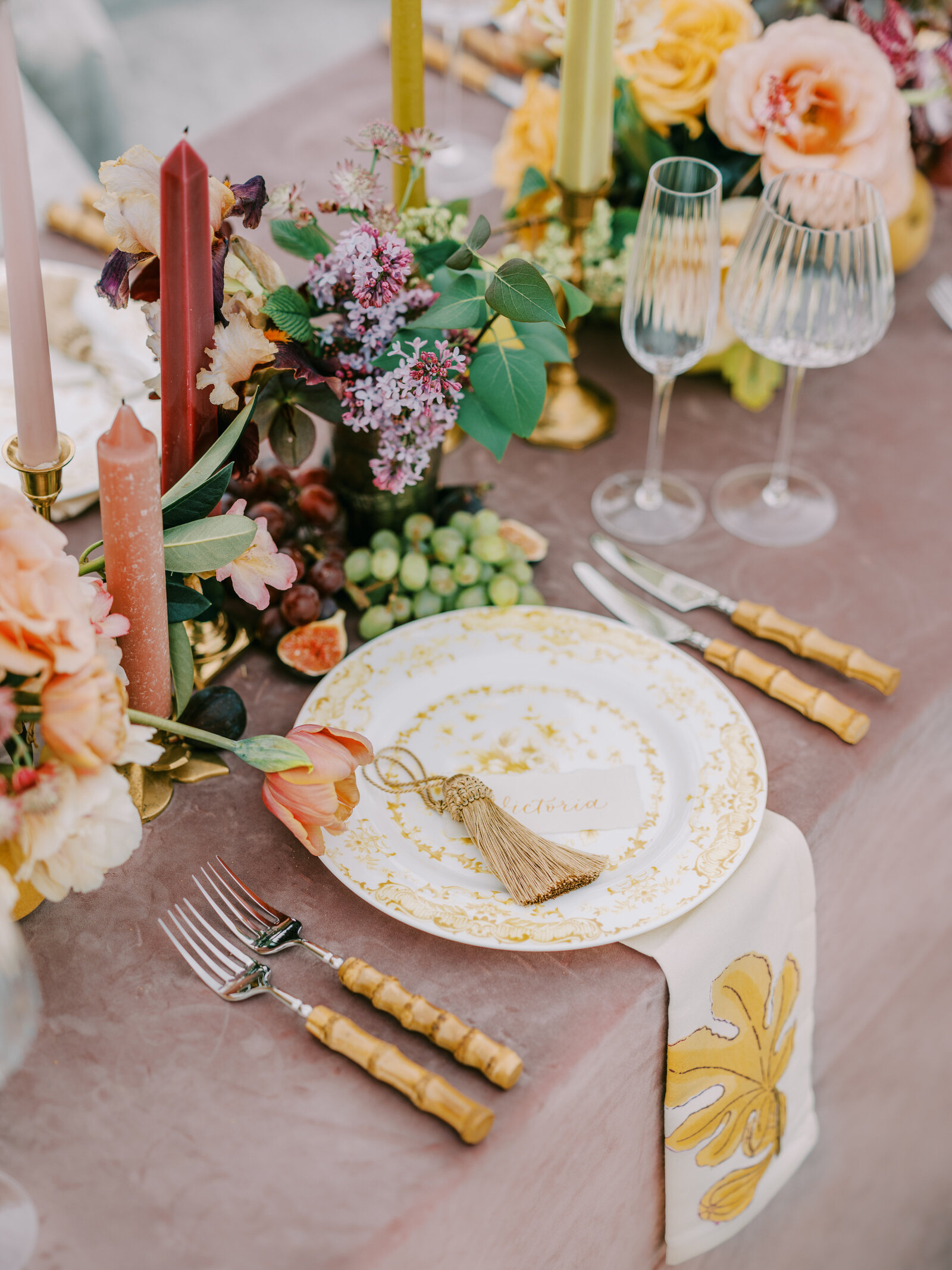 Hand-detailed place setting